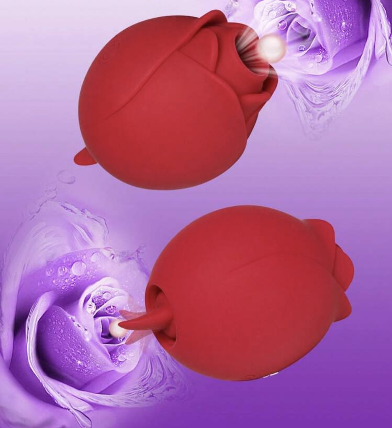 Sucking Rose-Tongue Vibrator For Woman