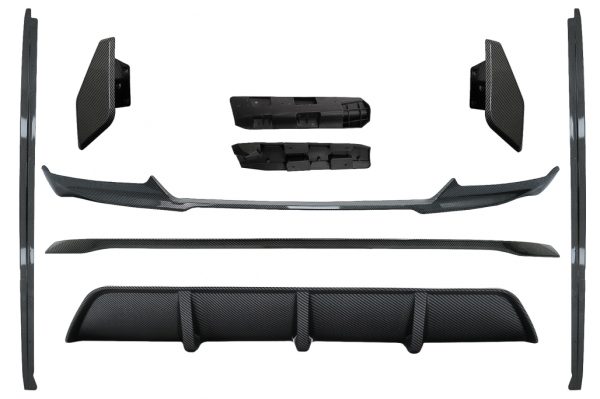 Aero Body Kit Lip Spoiler & Διαχύτης για BMW X6 F16 LCI (2015-2019) M Technik Sport Carbon Look