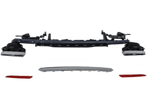 Air Diffuser Exhaust Muffler Tips για Mercedes S-Class W222 Sport Line Package (2013-06.2017) S65 Design - Image 2