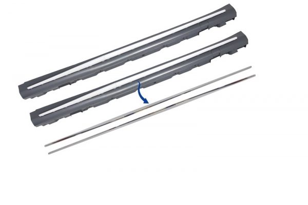 Chrome Parts Trim Strips Μασπιέδες Side Skirts για Mercedes S-Class W222 (2013-2020) S65 S63 Design - Image 2