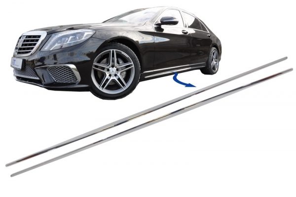 Chrome Parts Trim Strips Μασπιέδες Side Skirts για Mercedes S-Class W222 (2013-2020) S65 S63 Design