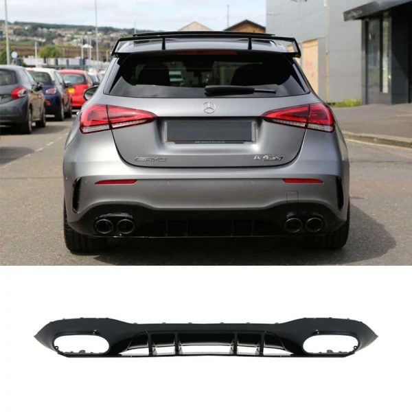 Diffuser Διαχύτης Προφυλακτήρα A45S AMG Look για Mercedes A Class W177 2018+