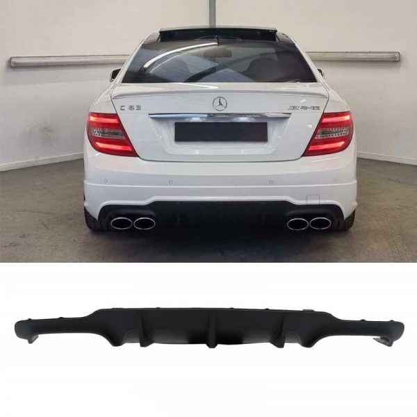 Diffuser Διαχύτης Προφυλακτήρα C63 AMG Look για Mercedes C-class W204 C204 2011-2014