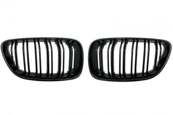 Γρίλιες Μάσκα για BMW 2 Series F22 F23 F87 (2014-up) Double Stripe M Design Piano Black - Image 3