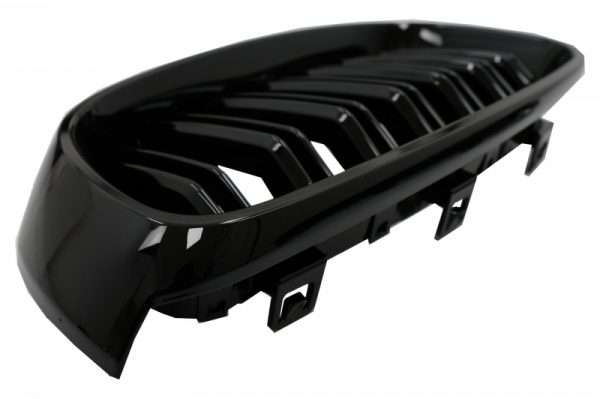 Γρίλιες Μάσκα για BMW 3 Series F34 GT (2013-2020) Double Stripe M Design Piano Black - Image 3