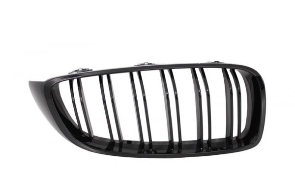 Γρίλιες Μάσκα για BMW 4 Series F32 F33 F36 (2013-03.2019) Double Stripe M Design Piano Black - Image 3