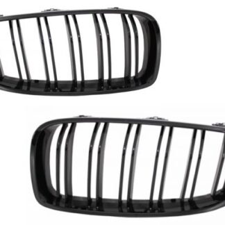 Γρίλιες Μάσκα για BMW 4 Series F32 F33 F36 (2013-03.2019) Double Stripe M Design Piano Black