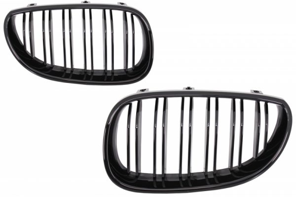Μάσκες Καρδιές για BMW 5 Series E60 E61 (2003-2009) Double Stripe M Design Piano Black