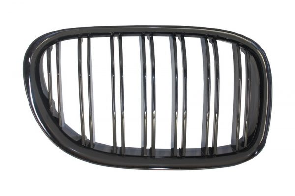 Γρίλιες Μάσκα για BMW 7 Series F01 F02 F03 (2008-2015) Double Stripe M Design Piano Black - Image 2