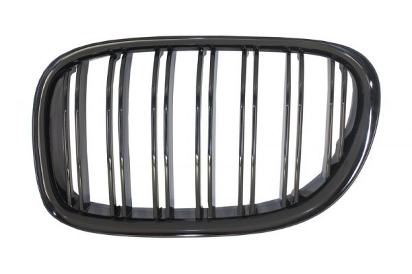 Γρίλιες Μάσκα για BMW 7 Series F01 F02 F03 (2008-2015) Double Stripe M Design Piano Black - Image 3