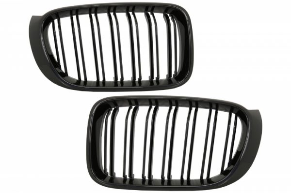 Γρίλιες Μάσκα για BMW X3 F25 LCI (2014-2017) X4 F26 Double Stripe M Design Piano Black