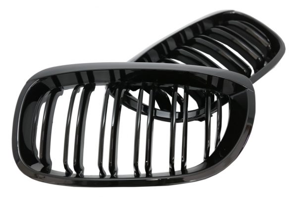 Καρδιές Μάσκα για BMW 3 Series E46 Coupe Cabrio 2 Doors Facelift (2003-2005) Double Stripe M Design Piano Black - Image 3