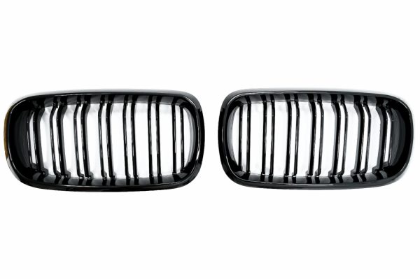 Κεντρικά Grilles Kidney για BMW X5 F15 X6 F16 (2014-2018) X5M X6M Double Stripe Design M-Package Sport - Image 2