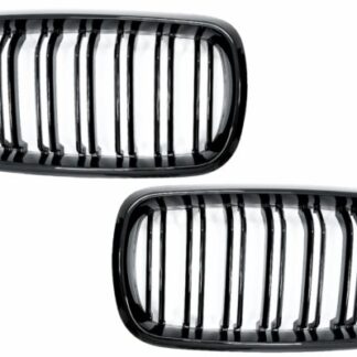 Κεντρικά Grilles Kidney για BMW X5 F15 X6 F16 (2014-2018) X5M X6M Double Stripe Design M-Package Sport