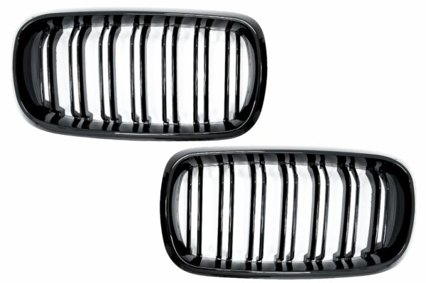Κεντρικά Grilles Kidney για BMW X5 F15 X6 F16 (2014-2018) X5M X6M Double Stripe Design M-Package Sport