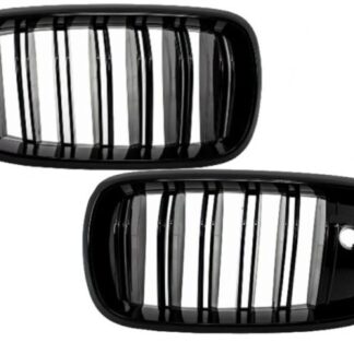 Κεντρικά Grilles Kidney για BMW X5 X6 F15 F16 (2014-up) X5M X6M Double Stripe Design M-Package Sport με Camera