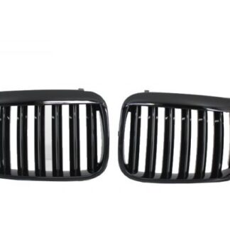 Κεντρικά Grilles Kidney Grilles 3 Series για BMW E46 Pre Facelift (1998-2001) X5 Piano Black Design