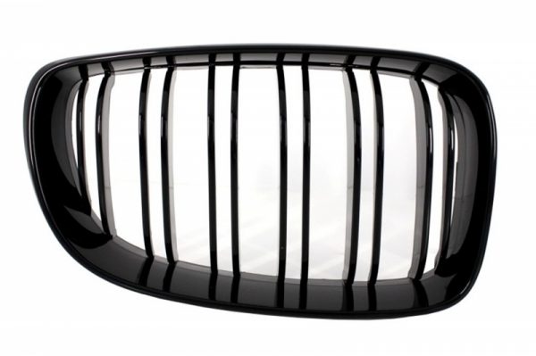 Κεντρικά Grilles Kidney Grilles για BMW 1 Series E81 E82 E87 E88 M1 M (2007-2011) LCI Double Stripe M Design Piano Black - Image 2