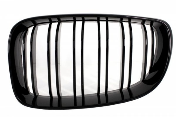 Κεντρικά Grilles Kidney Grilles για BMW 1 Series E81 E82 E87 E88 M1 M (2007-2011) LCI Double Stripe M Design Piano Black - Image 3