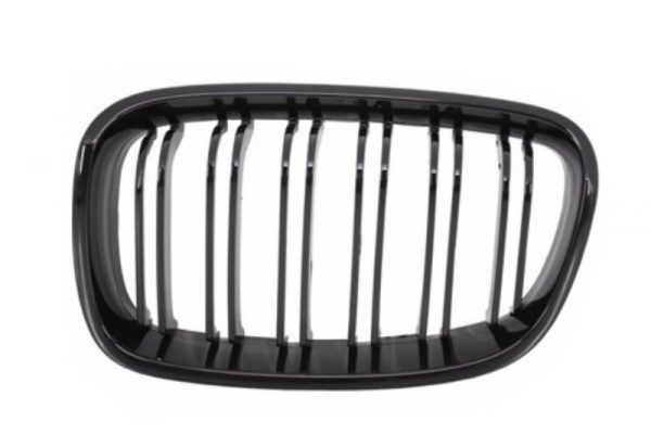 Κεντρικά Grilles Kidney Grilles για BMW 1 Series F20 F21 (2011-2014) Double Stripe M Design Piano Black - Image 3