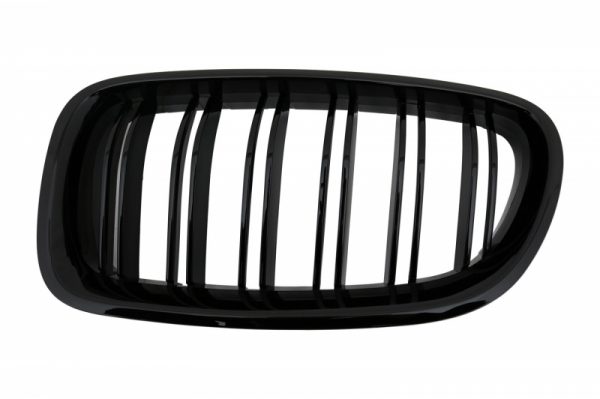 Μάσκες Καρδιές Kidney Grilles για BMW F10 5 Series (2010-up) Double Stripe M Design Piano Black - Image 3