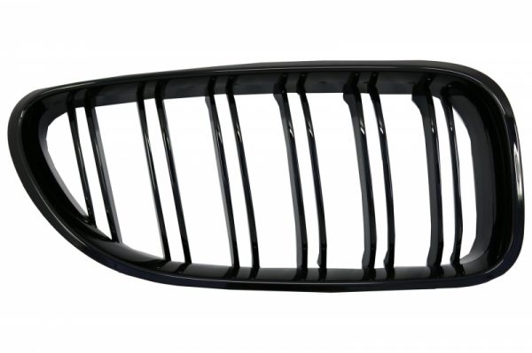 Κεντρική Μάσκα Γρίλιες για BMW 6 Series F06 F12 F13 Gran Coupe Convertible Coupe (2012-2018) M6 Design Double Stripe Piano Black - Image 2