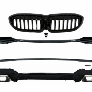 Κομπλε Body Kit Extensions για BMW 3 Series G20 Sedan G21 Touring (2018-2019) M340i Design Silver Tips
