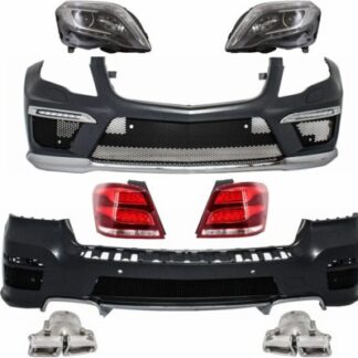 Κομπλε Μετατροπή Retrofit Body Kit για Mercedes GLK X204 (2013-2015) Facelift Design με LED DRL Μπροστινά Φανάρια και LED Πίσω Φανάρια