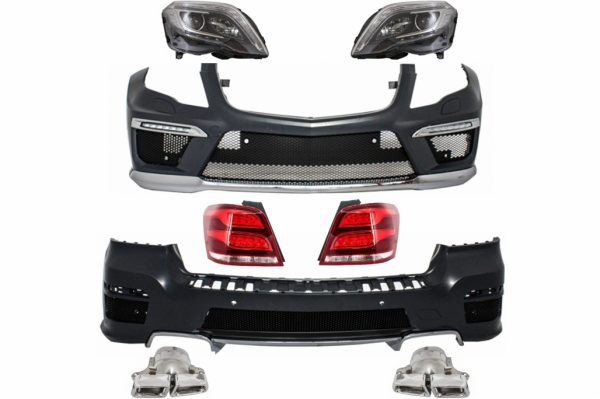 Κομπλε Μετατροπή Retrofit Body Kit για Mercedes GLK X204 (2013-2015) Facelift Design με LED DRL Μπροστινά Φανάρια και LED Πίσω Φανάρια