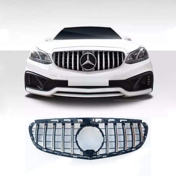 Μάσκα Panamericana AMG Look Chrome για Mercedes E-Class W212 2013-2016 - Image 4