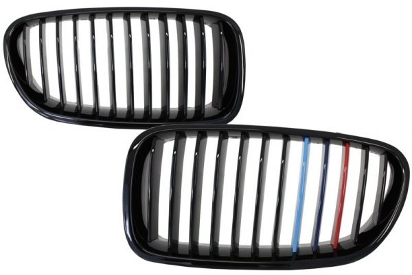 Μάσκες Καρδιές για BMW 5 Series F10 F11 F18 Limo Touring (2010-up) Piano Black M-Power Design
