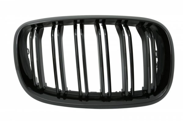 Μπροστινά Grilles Kidney για BMW X5/X6 E70/E71 (2007-2014) Double Stripe M Design Piano Black - Image 3