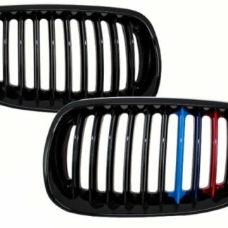 Μπροστινά Grilles Kidney Grilles για BMW 3 Series E92/E93 coupe convertible Pre LCI (2007-2010) Piano Black M-Power 3 Color Design