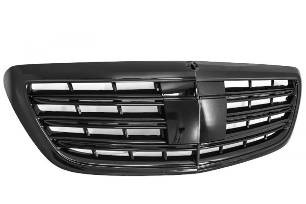 Μπροστινή Μάσκα για MERCEDES W222 S-Class (2014+) S63 S65 Design Piano Black - Image 2