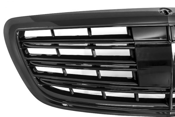 Μπροστινή Μάσκα για MERCEDES W222 S-Class (2014+) S63 S65 Design Piano Black - Image 3