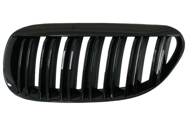 Μπροστινή Μάσκα Γρίλιες για BMW 6 Series E63 E64 LCI Pre-LCI (2004-2010) M Design Double Stripe Piano Black - Image 2