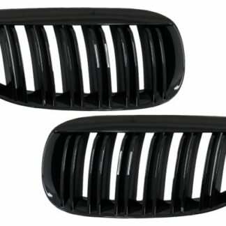 Μπροστινή Μάσκα Γρίλιες για BMW 6 Series E63 E64 LCI Pre-LCI (2004-2010) M Design Double Stripe Piano Black