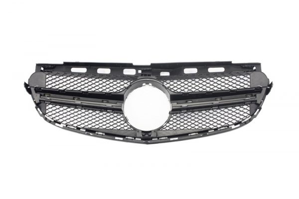 Μπροστινή Μάσκα Κεντρική Μάσκα για MERCEDES Benz E Class W212 (2013-2016) Facelift Look Silver - Image 3