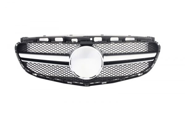 Μπροστινή Μάσκα Κεντρική Μάσκα για MERCEDES Benz E Class W212 (2013-2016) Facelift Look Silver
