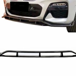 Μπροστινός Προφυλακτήρας Spoiler Lip για BMW X4 G02 X4M (2018-Up) Piano Black