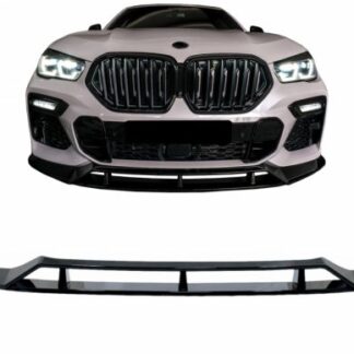 Μπροστινός Προφυλακτήρας Spoiler Lip για BMW X6 G06 X6M (2019-up) Piano Black
