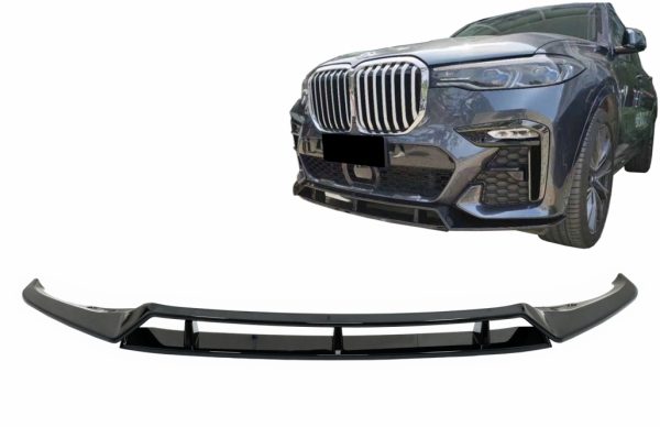 Μπροστινός Προφυλακτήρας Spoiler Lip για BMW X7 G07 LCI M Sport (2020-Up) Piano Black