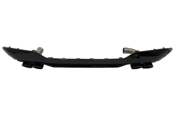 Πίσω Διαχύτης Diffuser Double Outlet με απολήξεις για BMW X3 G01 LCI M-Sport (2021-up) Piano Black - Image 3