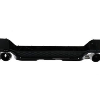 Πίσω Διαχύτης Diffuser Double Outlet με απολήξεις για BMW X3 G01 LCI M-Sport (2021-up) Piano Black