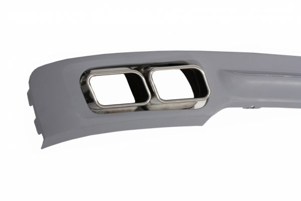 Πίσω Diffuser & Exhaust Muffler Tips Tailpipe Package για BMW F01 (2008-up) 7 Series 760i Quad Design - Image 2