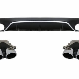 Πίσω Diffuser & Exhaust Tips για Mercedes E-Class C238 A238 AMG Sport Line Coupe Cabrio (2016+) E53 Design Silver Edition