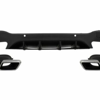 Πίσω Diffuser για Mercedes GLC X253 SUV (2015-07.2019) GLC63 Exhaust Muffler Tips Silver