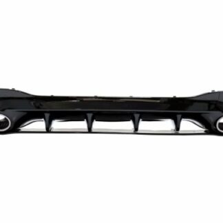 Πίσω Diffuser και Chrome Exhaust Tips για Mercedes CLA X118 Shooting Brake C118 Coupe Sport Line (2019-up) CLA45S Design Aerodynamic Package