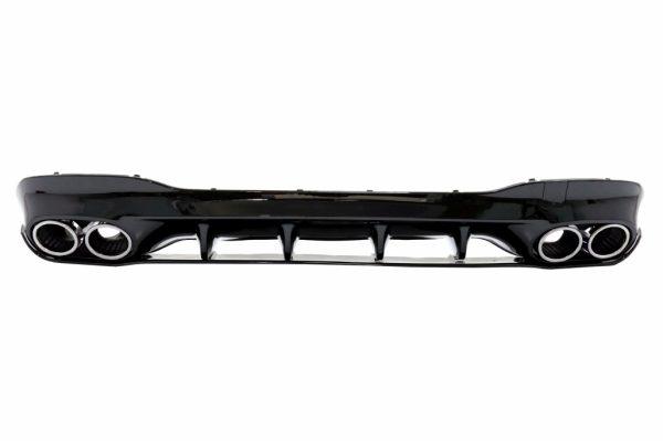 Πίσω Diffuser και Chrome Exhaust Tips για Mercedes CLA X118 Shooting Brake C118 Coupe Sport Line (2019-up) CLA45S Design Aerodynamic Package