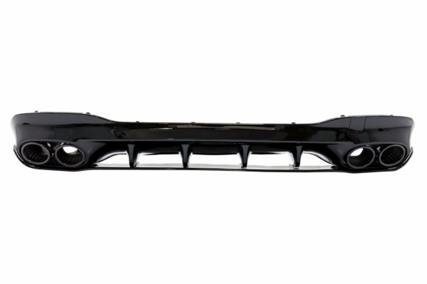 Πίσω Diffuser και Exhaust Tips για Mercedes CLA X118 Shooting Brake C118 Coupe Sport Line (2019-up) CLA45S Design Aerodynamic Night Package